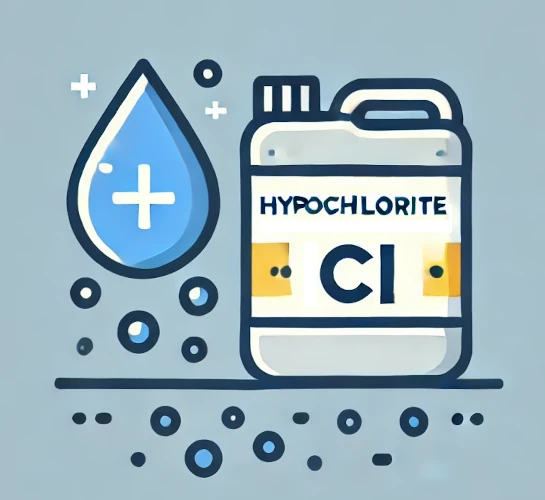 Liquid Chlorine or Sodium Hypochlorite
